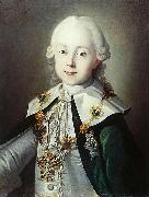 unknow artist Portrait of Paul of Russia dressed as Chevalier of the Order of St. Andrew Sweden oil painting artist